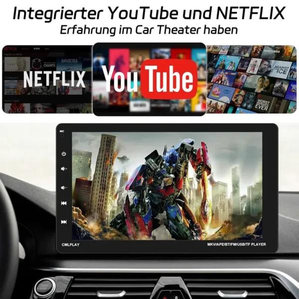 Mini Al Box, Streaming Netflix / Youtube / Tiktok zu Ihrem Auto!  2-in-1 Wireless CarPlay und Android Auto Adapter, werkseitig kabelgebunden, geeignet für CarPlay Autos - Image 5