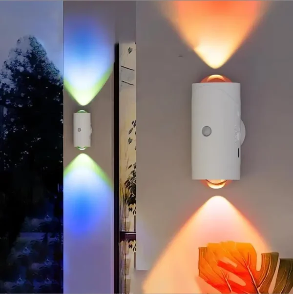 Dämmerung bis zum Morgengrauen Magnetisches Nachtlicht, Sport Human Sensing LED-Wandleuchte, USB wiederaufladbarer 1500mAh Akku, geeignet für Wohnzimmer, Schlafzimmer, Flur und Heimzimmerdekoration - Image 4